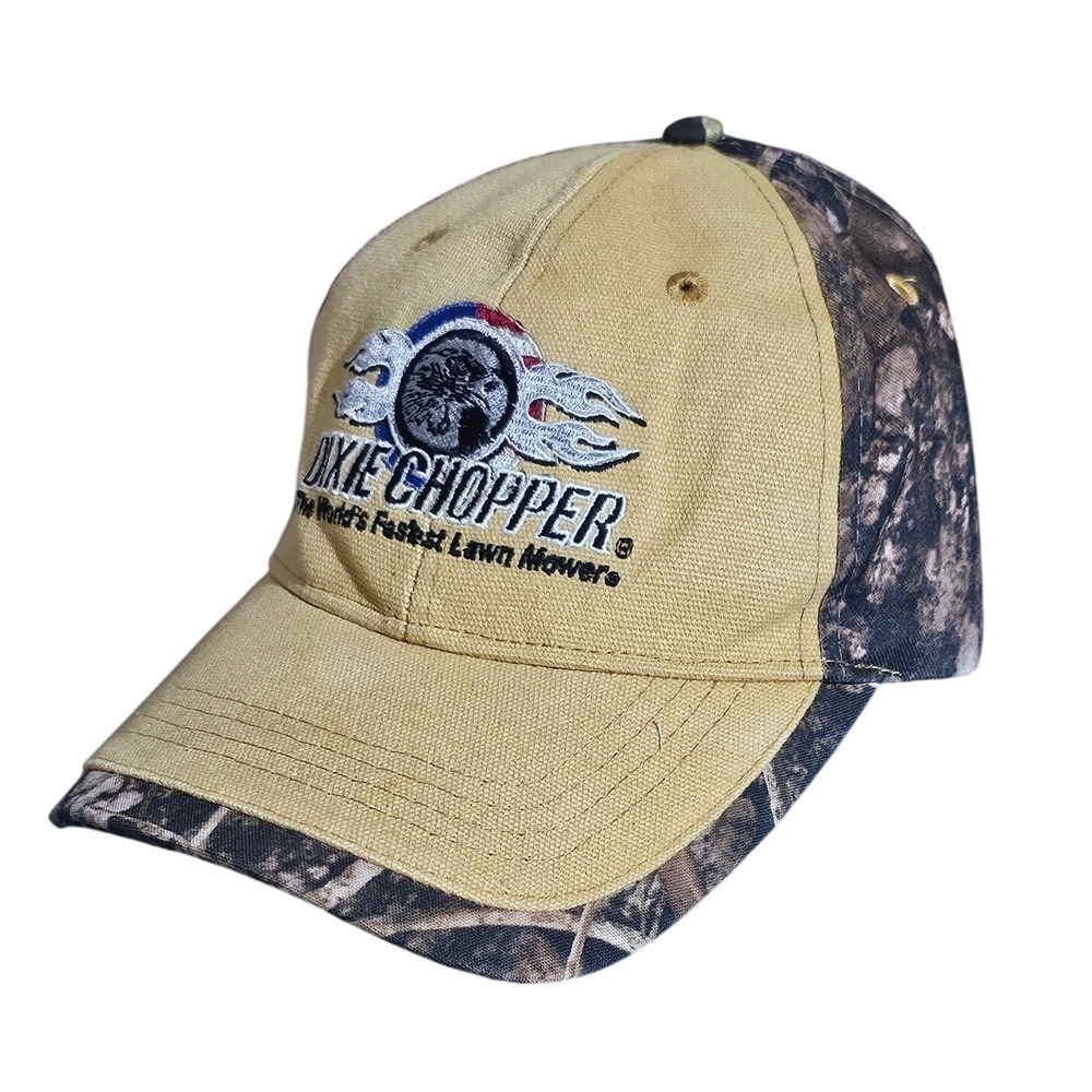 Dixie Chopper Hat Mens Tan Camo Briggs & Stratton 675C Pacific Headwear Dadcore
